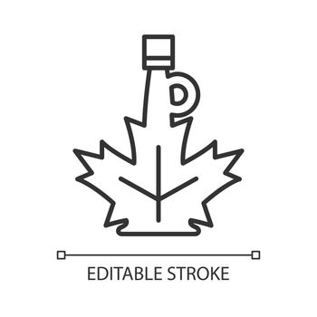 Maple syrup linear icon