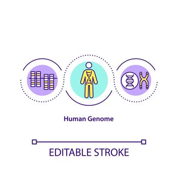 Human genome concept icon