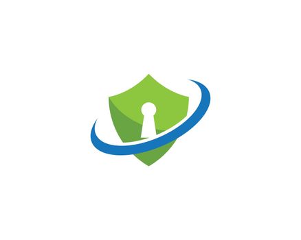 shield security Lock logo vector