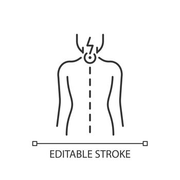 Neck pain linear icon