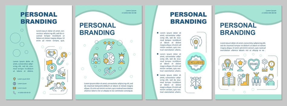Personal branding brochure template