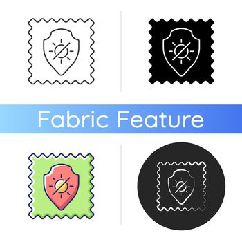 UV protection fabric feature icon