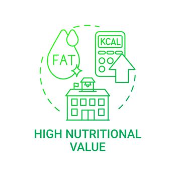 High nutritional value concept icon
