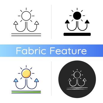 Fabric with reflective parts icon