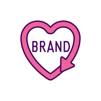 Personal brand pink RGB color icon