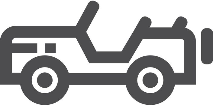 Outline Icon - Military vehicle