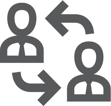 Outline Icon - Employee rotation