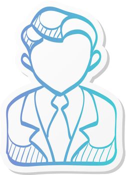 Sticker style icon - Auctioneer