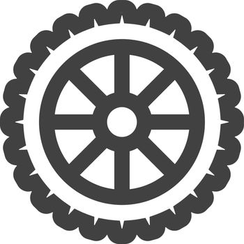 Outline Icon - Motorcycle tyre