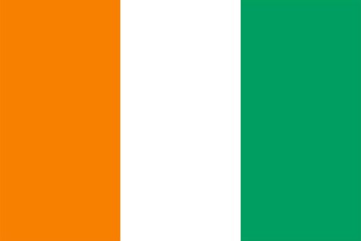 Ivorian Flag of Cote Ivoire