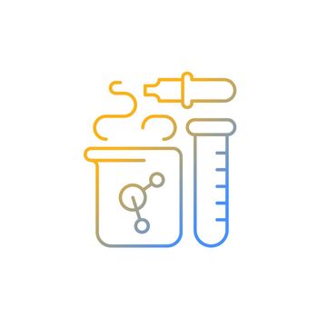 Chemistry gradient linear vector icon
