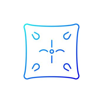 Cushion gradient linear vector icon