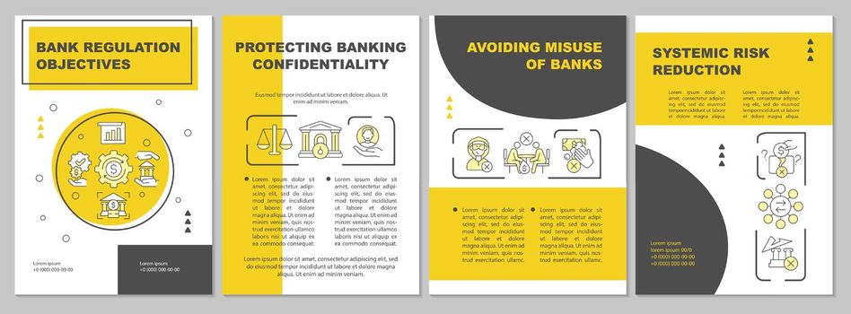 Bank regulation tasks brochure template
