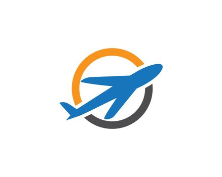 Plane logo vector 