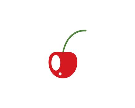 Cherry logo vector 