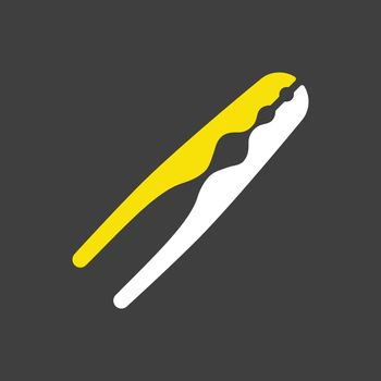 Nutcracker pliers vector glyph icon. Kitchen appliances. Graph symbol for cooking web site design, logo, app, UI