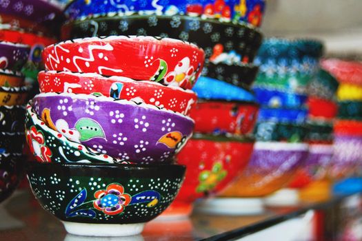 Handicraft traditional pottery sold at the souvenir shop