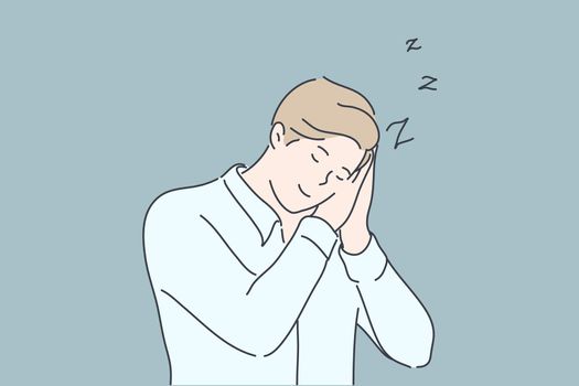 Business, sleep, fatigue, insomnia concept