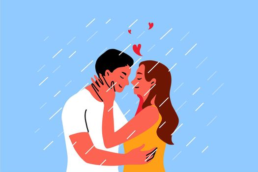 Couple, kiss, date, love concept