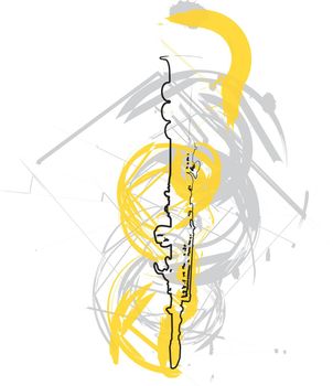 abstract Flute illustration