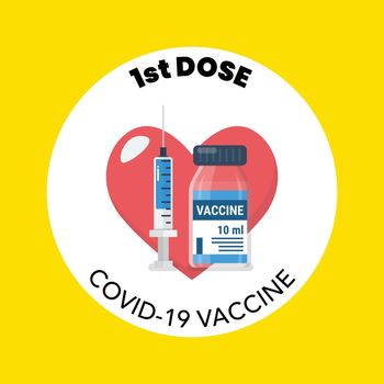 First dose covid-19 vaccine banner