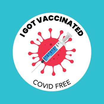 I got covid-19 vaccinated banner