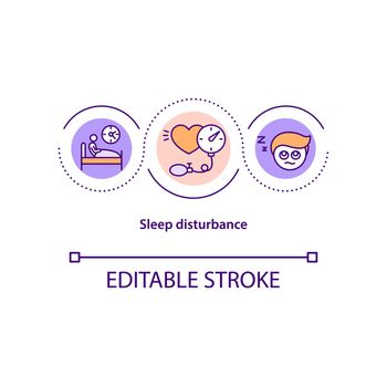 Sleep disturbance concept icon