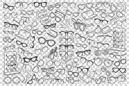 Spectacles doodle set