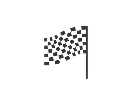 Race flag icon vector