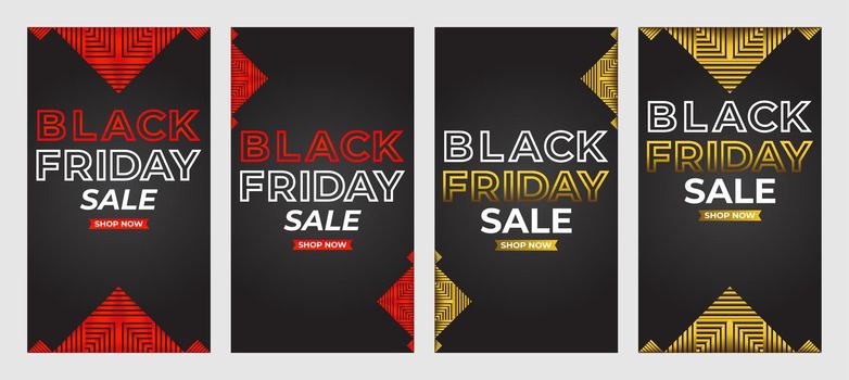 black friday sale social media stories promotion collection