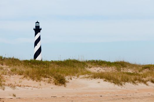 Cape Hatteras Lighthouse dunes and beach NC USA