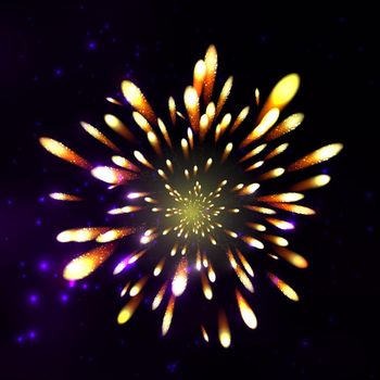 Firework, light effects isolated and grouped. .