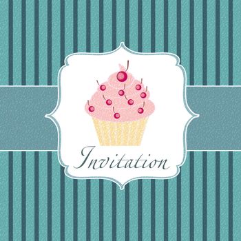 cupcake invitation background