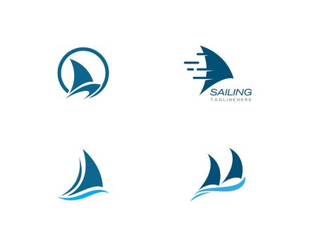 Sailing boat logo Template