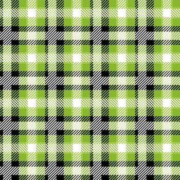 Vector Green Plaid Check Seamless Pattern in Geometric Abstract Style Can be used for Fashion Fabric Design, School Teen Textile Classic Dress, Picnic Blanket, Retro Print Shirt