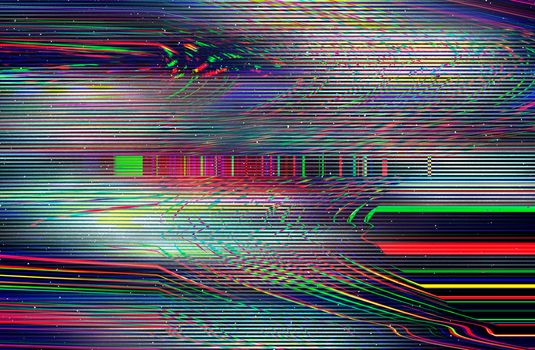 Glitch TV Noise Digital Photo background Computer screen error Digital pixel noise abstract design of Photo glitch and Television signal fail Data decay and noise