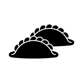 Curry puff black glyph icon