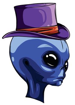Grey alien, Monster, Halloween, Cartoon, Vector illustration, Grey, Extraterrestrial