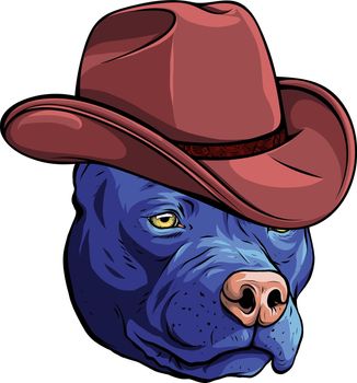 gangster dog with elegant hat vector illustration