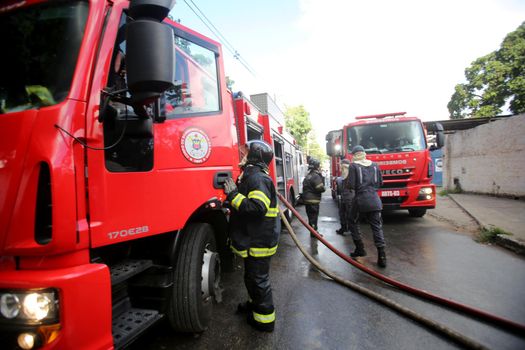 firefighters during firefighting