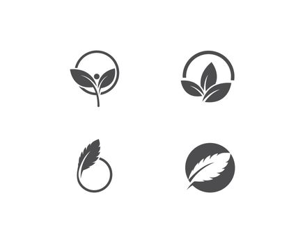 Leaf logo vector 