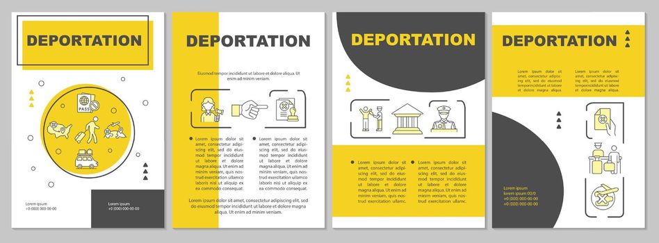 Departure brochure template