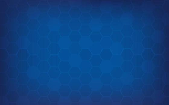Blue honeycomb abstract background. Wallpaper and texture concept. Minimal technology theme. Vector illustration