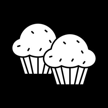 Muffins dark mode glyph icon