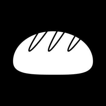 Bread dark mode glyph icon