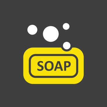 Soap vector flat icon. Hygiene isolated sign