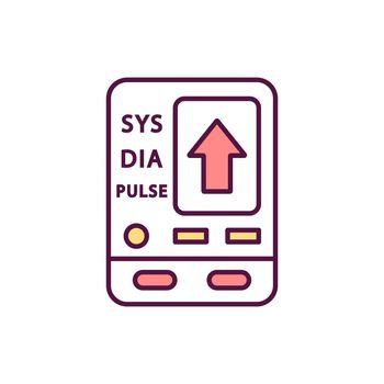 Sphygmomanometer RGB color icon