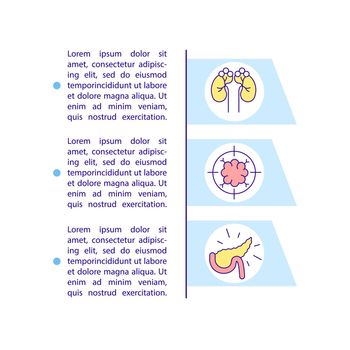 Chronic medical condition concept icon with text