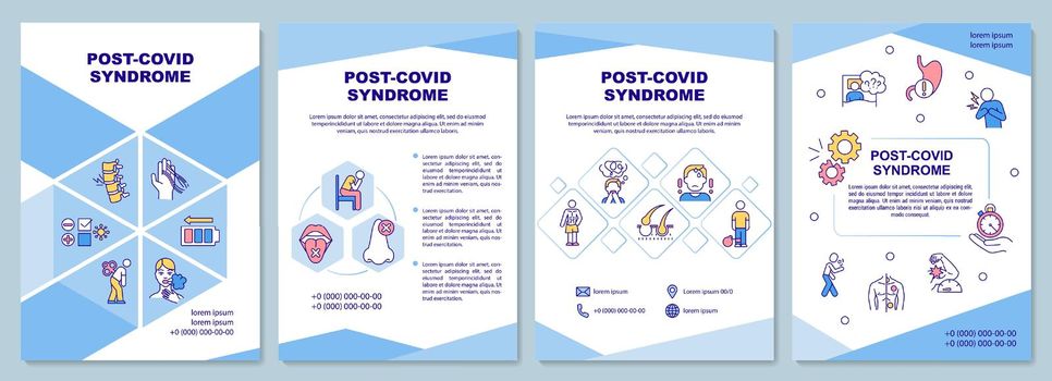 Post covid syndrome brochure template