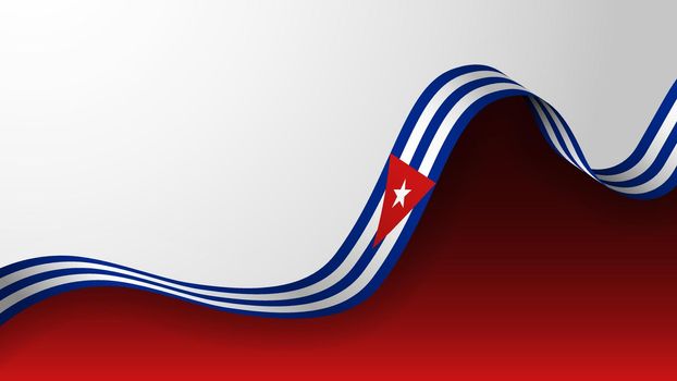 EPS10 Vector Patriotic Background with the colors of the flag of Cuba.